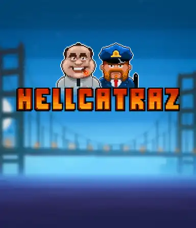 Imagem empolgante de Hellcatraz da Relax Gaming, mostrando gráficos coloridos e mecânicas de jogo únicas. Viva o mistério dos slots inspirados em Alcatraz com ícones como guardas, prisioneiros e chaves.